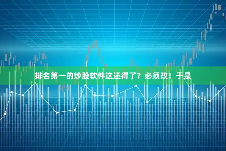 排名第一的炒股软件这还得了？必须改！于是